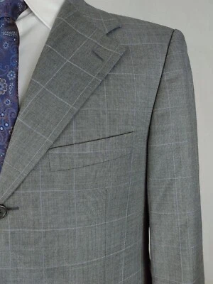 Костюм Powell Loro Piana куртка мужская 40R серый шерстяной блейзер спортивное пальто светло-фиолетовый - Изображение 1 из 4