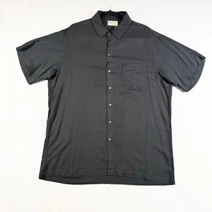 Kenny Blumen Hemd Herren XXL Schwarz Rayon Camp Kragen Kurzarm Resort Wear - Bild 1 von 12