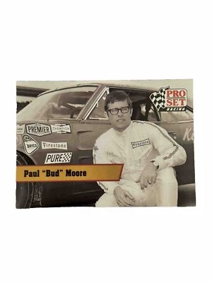 Excellent: Vintage 1991 PRO SET Legend Paul “Bud” Moore NASCAR Trading Card - Image 1 of 2