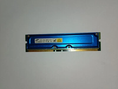 Memoria RAM RIMM RAMBUS 128MB-8 ECC SAMSUNG MR18R0828AN1-CK7 - Immagine 1 di 4