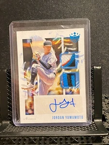 Jordan Yamamoto (RC) 2020 Diamond Kings Dual Patch Auto Holo Blue #17/25 - - Picture 1 of 2