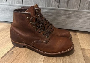 Red Wing 3343 Size US 8 D Blacksmith Copper Leather Brown Made In USA - Picture 1 of 5
