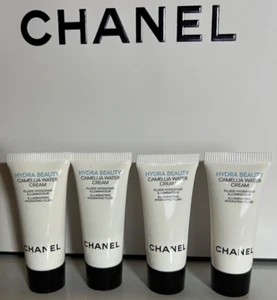 CHANEL HYDRA BEAUTY CAMELLIA WATER CREAM (5ml .17fl oz x 4)  NEW SAMPLE TUBES - Picture 1 of 3