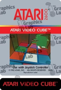 Replacement 2600 Game Cartridge Label - Atari Video Cube - Picture 1 of 1