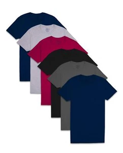 Fruit of the Loom Men's Pocket T-Shirt Multipack, 6 Pack - Assorted Colors, M... - Picture 1 of 4