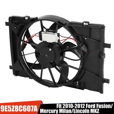 Radiator Cooling Fan For 2010-2012 Ford Fusion Lincoln MKZ Milan+Control Module - Изображение 1 из 4