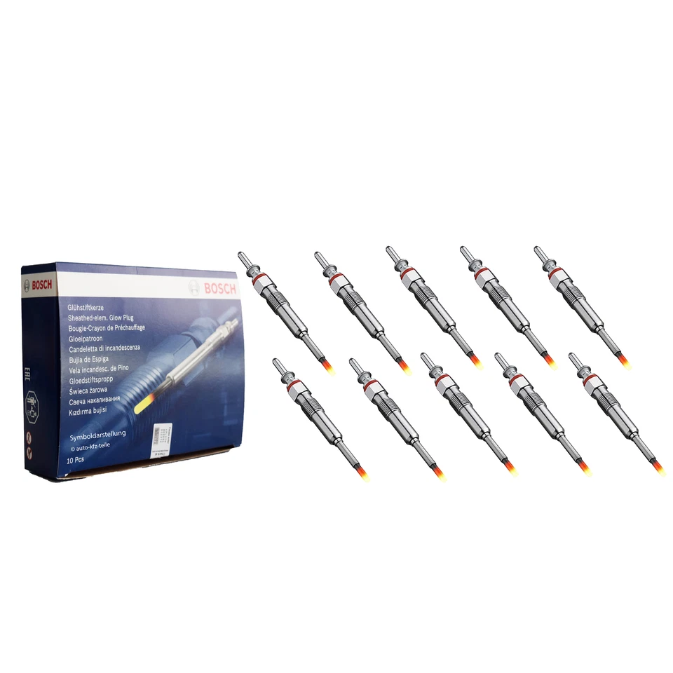 10x BOSCH Glühkerze 0 250 202 048 GLP055 Citroen Ford Peugeot Suzuki Volvo - Bild 1 von 4