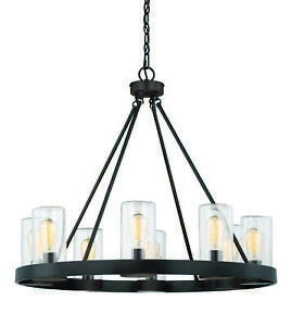 Inman 8 Light Outdoor Chandelier in English Bronze by Savoy House - 1-1130-8-13