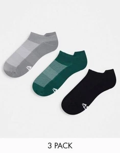 Women's 3-Pack ASOS Icon Run Sneaker Socks with Antibacterial Finish Size M/L - Picture 1 of 1