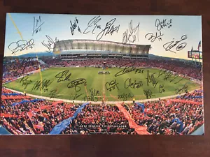 Autographed 2011 Real Salt Lake Football Soccer Vinyl Team 23”x13” Canvas #943 - Picture 1 of 11