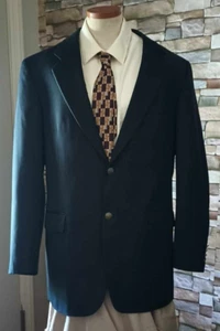 Cappotto sportivo uomo Kilburne and Finch 2 bottoni monopetto lana blu taglia 44R - Foto 1 di 5