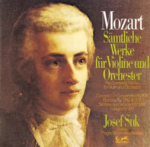 5LP Box MOZART Complete Works for Violin and Orchestra JOSEF SUK Eurodisc 85962 - Imagen 1 de 3