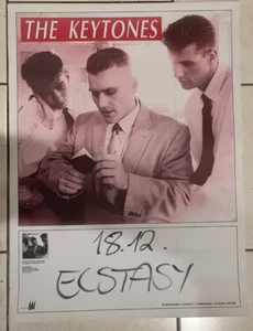 THE KEYTONES RARE 1991 GERMAN GIG POSTER (COULD BE YOU, COULD BE ME) ROCKABILLY - Bild 1 von 3