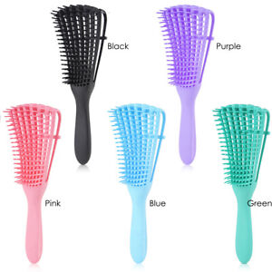 Adjustable Detangling Hair Brush 8 Rows Detangle Comb Wet Dry 5 Colors Hairbrush