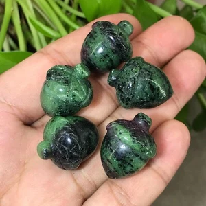 5pcs Natural zoisite acorn quartz crystal Reiki healing gems - Picture 1 of 12