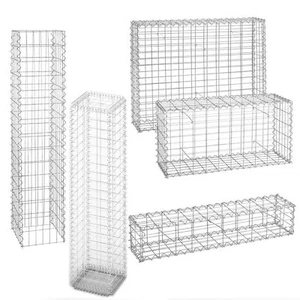 Gabionen Steinkorb Steingabionen mit Deckeln Wand Draht Mauer Säule Zaun eckig - Bild 1 von 35