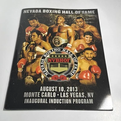 2013 NVBHOF Inaugural Induction Program Tyson Leonard Holyfield Chávez Las Vegas - Image 1 of 4