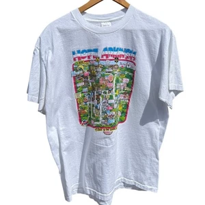 Bill Clinton Hope ArkansasVintage 90s White T-shirt Size XL - Picture 1 of 4