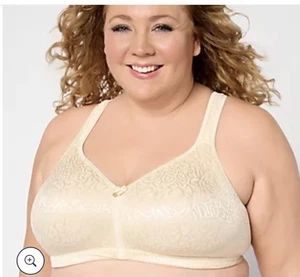 Breezies Wild Rose Seamless Wirefree Support Bra - Core Sz 36DDD - Picture 1 of 3