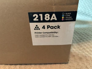 Paquete de 4 cartuchos de tóner 218A - con chips - Imagen 1 de 4
