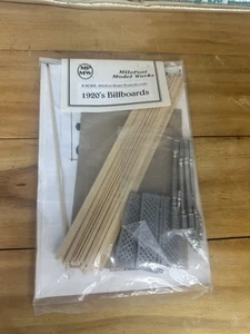 Mile Post Model Works 1407 O Scale 1920's Billboards Kit - Picture 1 of 3