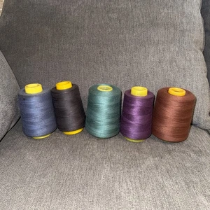 5 SPOOLS CTS SPUN POLYESTER THREAD-SEWING 12000 YARDS Each #2 - Picture 1 of 10