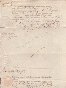 Transportation / 1802 Cargo Document from the Port of Nassau Cleared Business - Picture 1 of 2