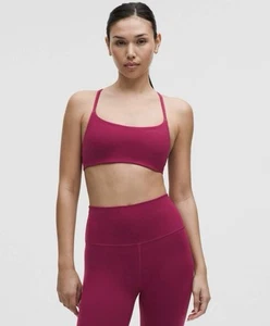Lululemon Wunder Train Strappy Racer sports Bra Magenta Smoke Size 8 NWT - Picture 1 of 5