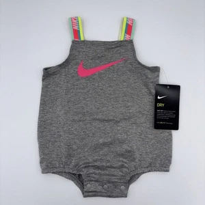 NIKE & DRI-FIT Baby Girls Assorted Sleeveless Short Rompers 6M Check Tag For LBS - Picture 1 of 3