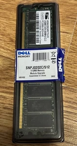 Dell Memory SNP J0202C/512 512MB Memory Module Upgrade - Picture 1 of 5