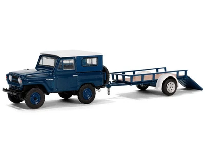 1961 Nissan Patrol Blue with White Top and Utility Trailer "Hitch & Tow Series"  - Image 1 of 3