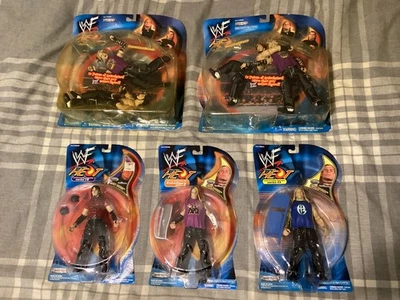 WWE MATT & JEFF HARDY BOYZ 2001 FIGURE LOT SET SUNDAY NIGHT HEAT FINISHING MOVES - Image 1 of 4