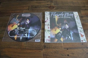Prince 2X "Purple Rain" LP & Pitcure Disc 2017 Re-Issues VG++ - Picture 1 of 3
