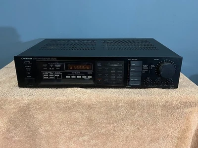 Onkyo TX-80 Quartz Synthesized Tuner Amplifier Vintage 1980s - TESTED - Image 1 of 4