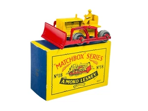 Matchbox Moko Lesney No. 18a Caterpillar Bulldozer w/B2 Box - Picture 1 of 12