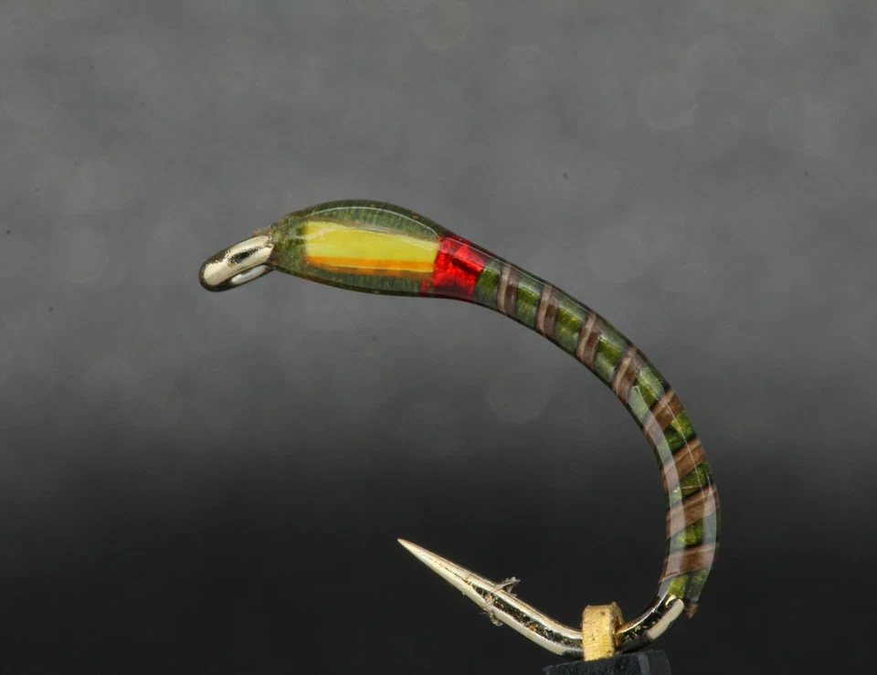 WET YOUR FLY 3 x Rutland Olive Buzzer Fly Größe 14