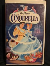 VHS Cinderella 💎👠 Walt Disney Masterpiece Collection ♛ 1995 💎  FREE SHIPPING