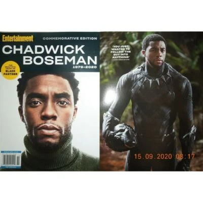 CHADWICK BOSEMAN entertainment weekly COMMEMORATIVE ED. black panther TRIBUTE - Image 1 of 4