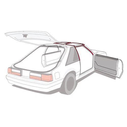 1984 1985 年 1986 年福特 MUSTANG T-TOP 4 件 WEATHERSTRIP 套件 10/83 福克斯出售后! — 第 1/4 张图片