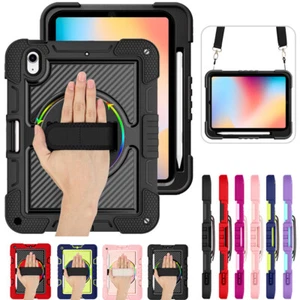 Rugged Protective W/Shoulder Strap Kids Case For 10th Gen 10.9" & 11th A16 2025 - Picture 1 of 48