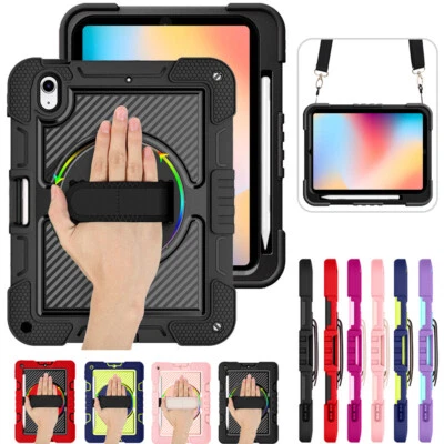 Heavy Duty Shockproof Stand Case W/Strap Cover For iPad 9th 10th 11th Gen 2025 - Image 1 of 4