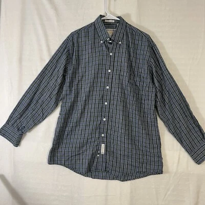 Camisa Savane Sin Arrugas Tinte Profundo Manga Larga Talla Grande Azul Patrón Geométrico  Foto 1 de 4