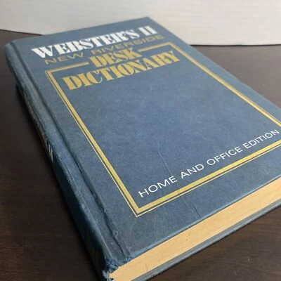 Vintage Webster’s II New Riverside Desk Dictionary Home And Office Edition 1988 - Image 1 of 4