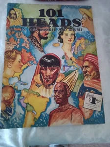 101 Heads In Pen Pencil And Brush by Walter Foster How To Draw Paperback Nice - Picture 1 of 2
