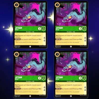 4x Jetsam Riffraff - Common - Disney Lorcana TCG Into the Inklands #76/204 - Image 1 of 4