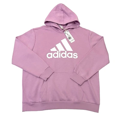 Adidas Hoodie Women's Size XL Trefoil Bliss Lilac Sweatshirt New - Image 1 of 4