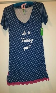 HONEYDEW NIGHTSHIRT NIGHTGOWN SMALL POLKA DOT RETAILS $38.00 Brand New - Bild 1 von 8