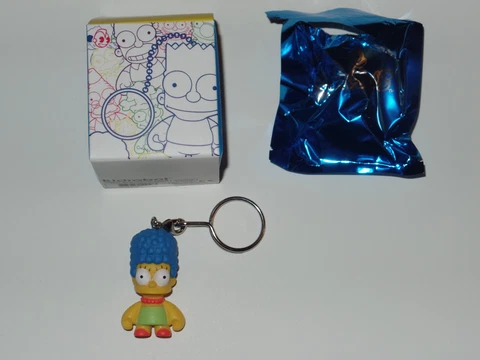 Kidrobot The Simpsons Marge Simpson 1.5" Keychain Damaged Box Cover