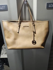 Michael Kors Jet Set Travel Carryall Tote - Tan - Picture 1 of 4
