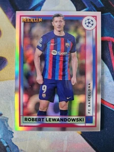 Topps Merlin Robert Lewandowski Refraktor - Chrom Champions League 2022/23 - Bild 1 von 2